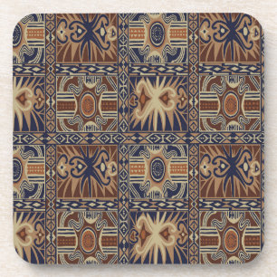 Dessous-de-verre African Tribal Collage contemporain