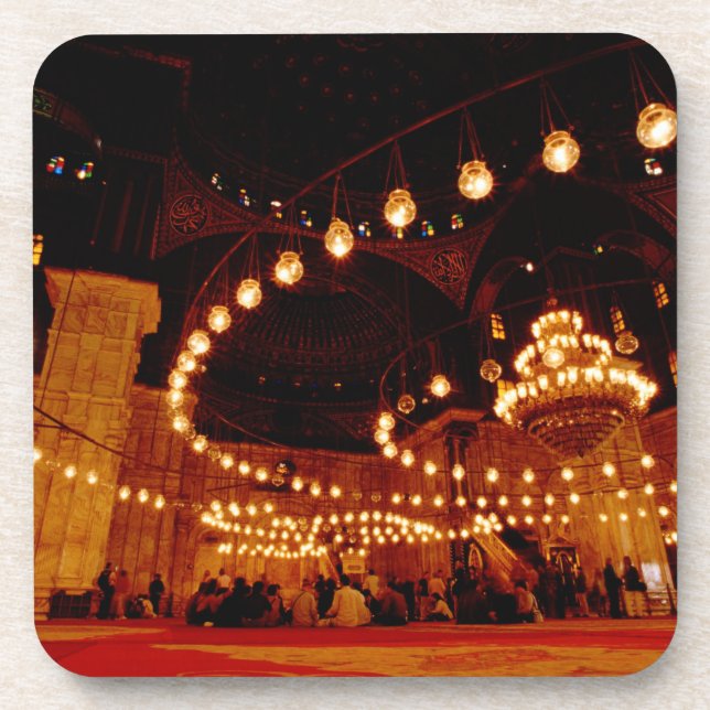 Dessous-de-verre Afrique, Egypte, Le Caire, La Mosquée Muhammad Ali (Devant)
