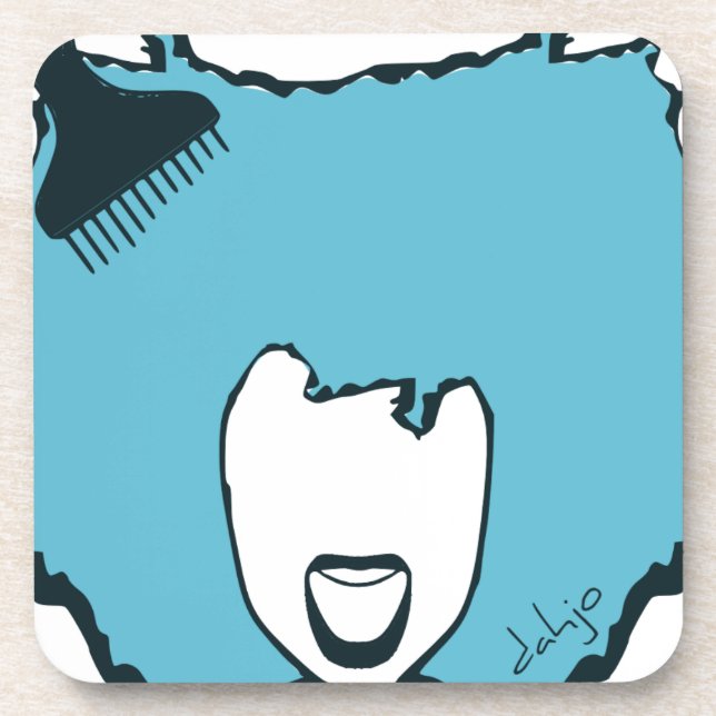 Dessous-de-verre Afro Pick (Devant)