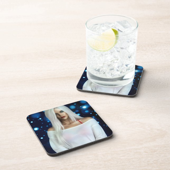 Dessous-de-verre Afterglow hard plastic coasters (Côté Droit)