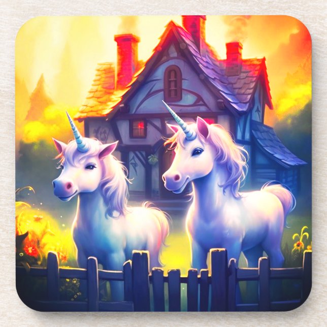 Dessous-de-verre Ai Unicornes (Devant)