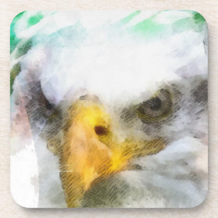 Dessous-de-verre Aigle Abstraite-américaine