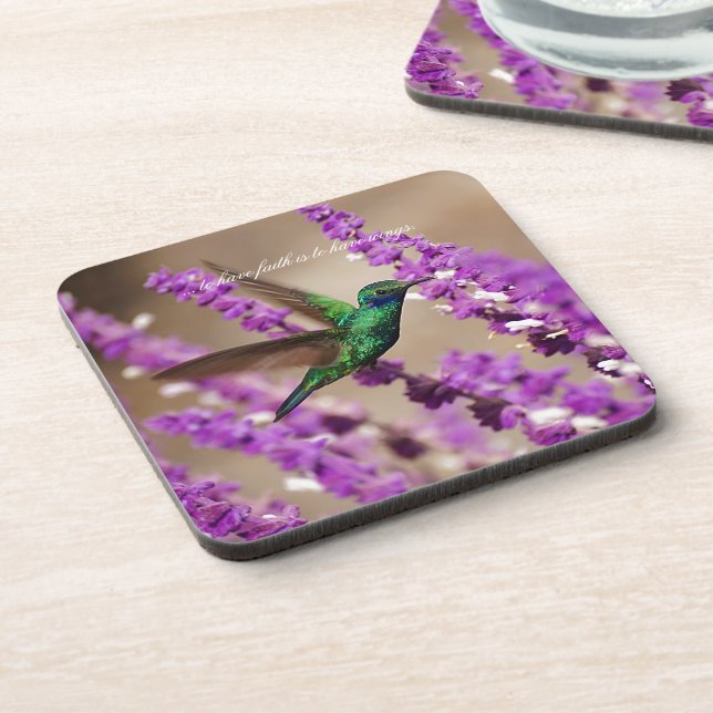 Dessous-de-verre Ailes de colibri de Violet-oreilles de (Côté gauche)