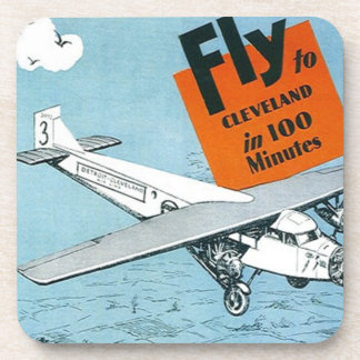 Dessous-de-verre Air vintage d'avions d'aviation de la publicité de
