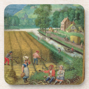 Dessous-de-verre Ajoutez 18855 septembre : moisson, labourant et