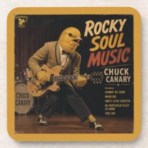 Dessous-de-verre Album de Chuck Canary : une parodie
