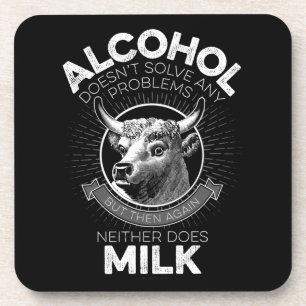 Dessous-de-verre Alcool contre lait