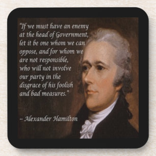 Dessous-de-verre Alexander Hamilton "Enemy Leader" Gift