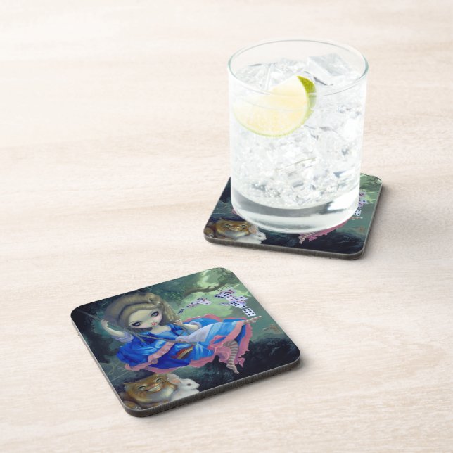 dessous de verre "Alice à la fronde de Fragonard" (Côté Droit)