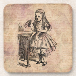 Dessous-de-verre Alice au pays des merveilles Boire moi bouteille