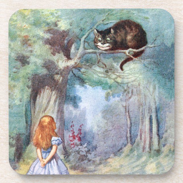 Dessous-de-verre Alice au pays des merveilles Cheshire Chat Dessous (Devant)