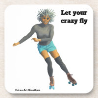 Alien Femme Roller Patinage Imaginaire en plastiqu