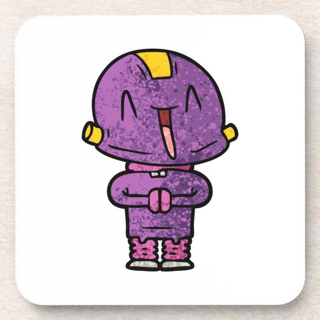 Dessous-de-verre alien violet (Devant)