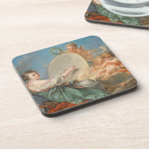 Dessous-de-verre Allégorie de la peinture, 1765 (huile sur la