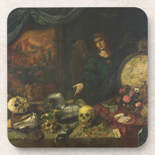 Dessous-de-verre Allégorie de la vanité, 1650-60 (huile sur la