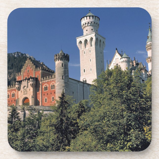 Dessous-de-verre Allemagne, Bavière, Château de Neuschwanstein. (Devant)