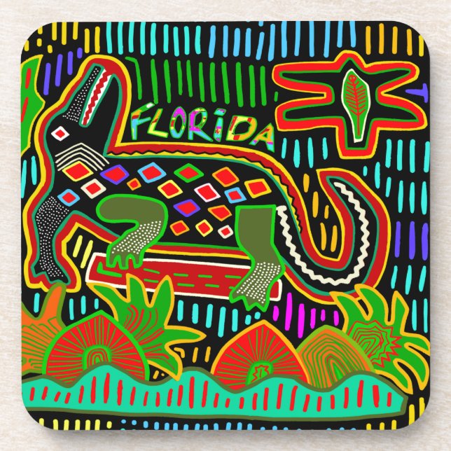 Dessous-de-verre Alligator de Floride - Critère d'ouragan (Devant)