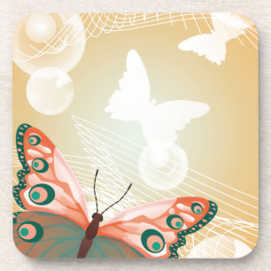 Dessous-de-verre Aloha Hawaiian Butterfly Mariage Love Art Destiny