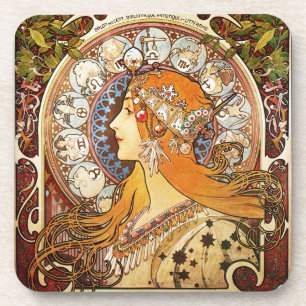 Dessous-de-verre Alphonse Mucha Zodiac