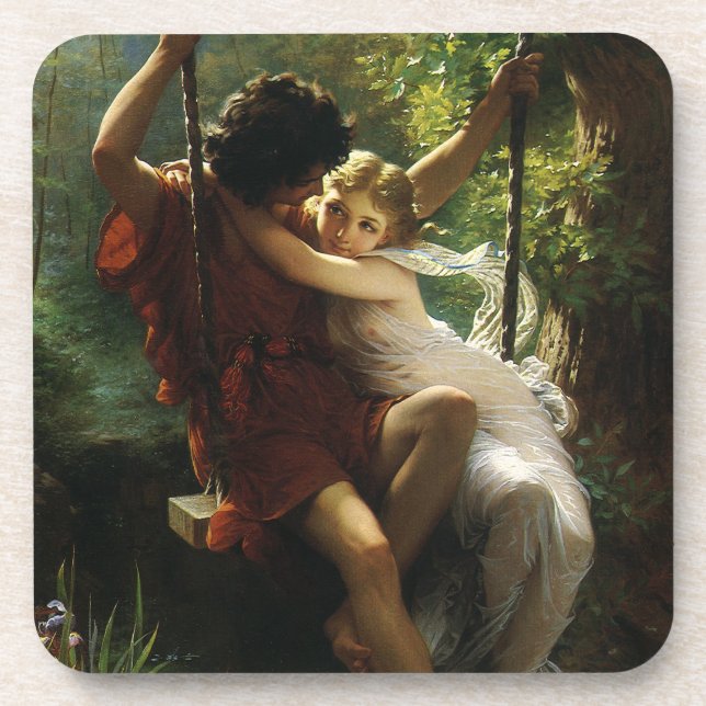 Dessous-de-verre Amants sur une balançoire. Le Printemps de Pierre  (Devant)