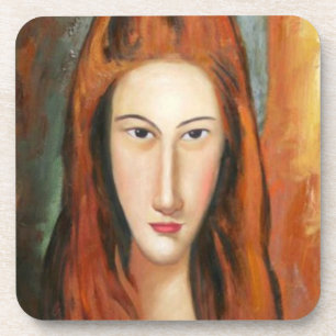 Dessous-de-verre Amedeo Modigliani's Jeanne Hebuterne Portrait 