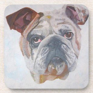 Dessous-de-verre American Bulldog Artistic Pet Portrait