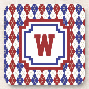 Dessous-de-verre Americana Argyle Square Coaster
