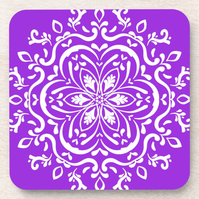 Dessous-de-verre Amethyst Mandala (Devant)