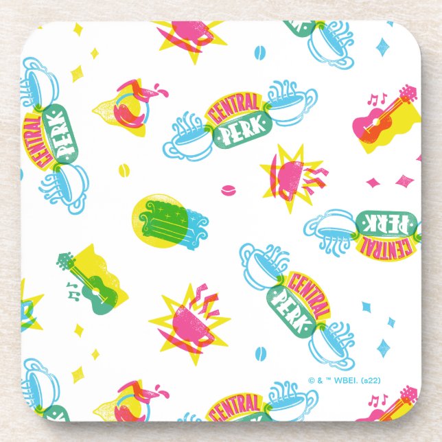 Dessous-de-verre AMIS™ | Central Perk Neon Motif (Devant)