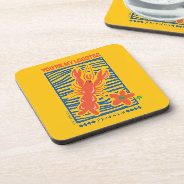 Dessous-de-verre AMIS™ | Vous êtes mon homard vibrant graphique (Côté gauche)
