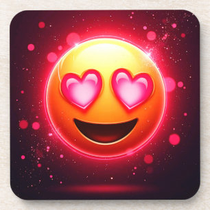 Dessous-de-verre Amour Frappé Coeurs Emoji