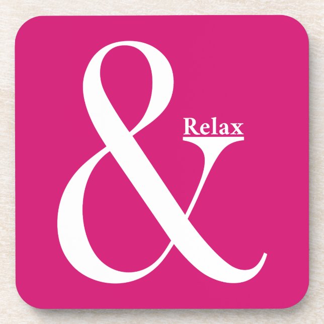 Dessous-de-verre Ampersand Et Relax (Devant)