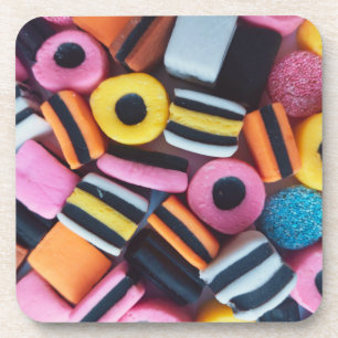 Dessous-de-verre Amusant, coloré, bonbon de réglisse