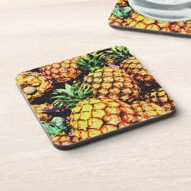 Dessous-de-verre "Ananas" Jolie photo. Commandez dès maintenant  (Côté gauche)