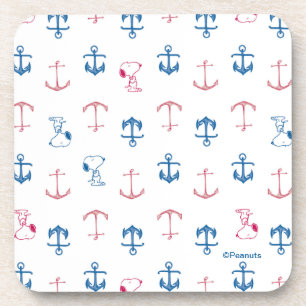 Dessous-de-verre Ancre nautique Snoopy Motif