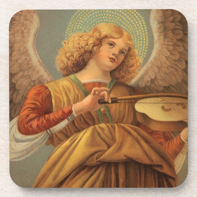 Dessous-de-verre Ange Renaissance Jouer Violon Melozzo da Forli (Devant)