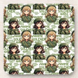 Dessous-de-verre Anime Soldier Girls Design Motif