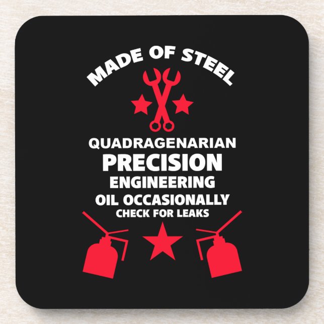 Dessous-de-verre Anniversaire quadragénaire (Devant)