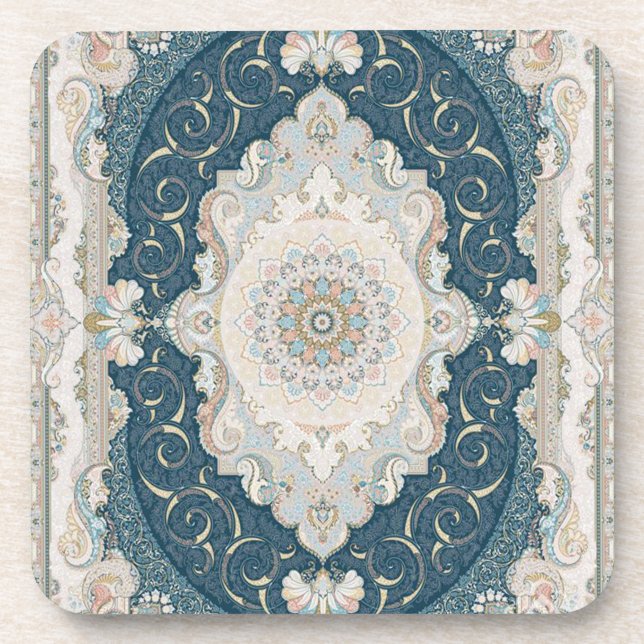 Dessous-de-verre Antique Turkish Persian Carpet Rug (Devant)