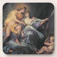 Apollo caressant la nymphe Leucothea (huile sur le