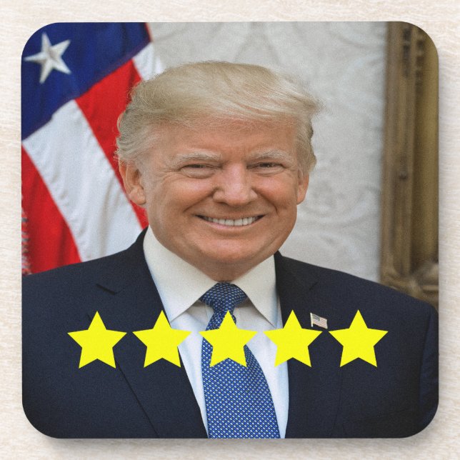 Dessous-de-verre Approbation du président Donald Trump (Devant)