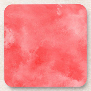 Dessous-de-verre Aquarelle rouge, Accent artistique