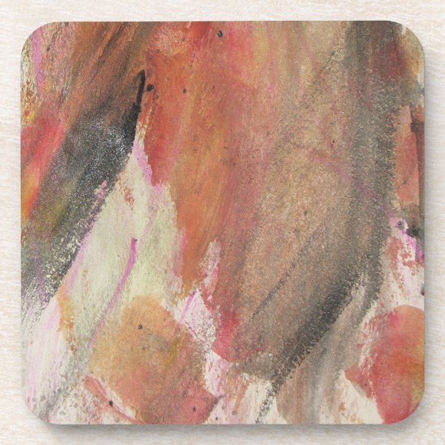Dessous-de-verre Aquarelle rouge en colère (Devant)