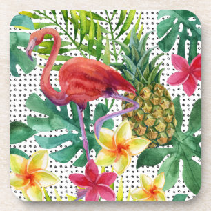 Dessous-de-verre Aquarelle tropicale