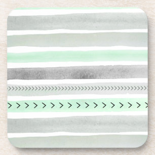 Dessous-de-verre Aquarelles Gris Mint Trendy Grandes Cool Motif