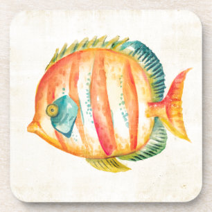 Dessous-de-verre Aquarium coloré Poisson