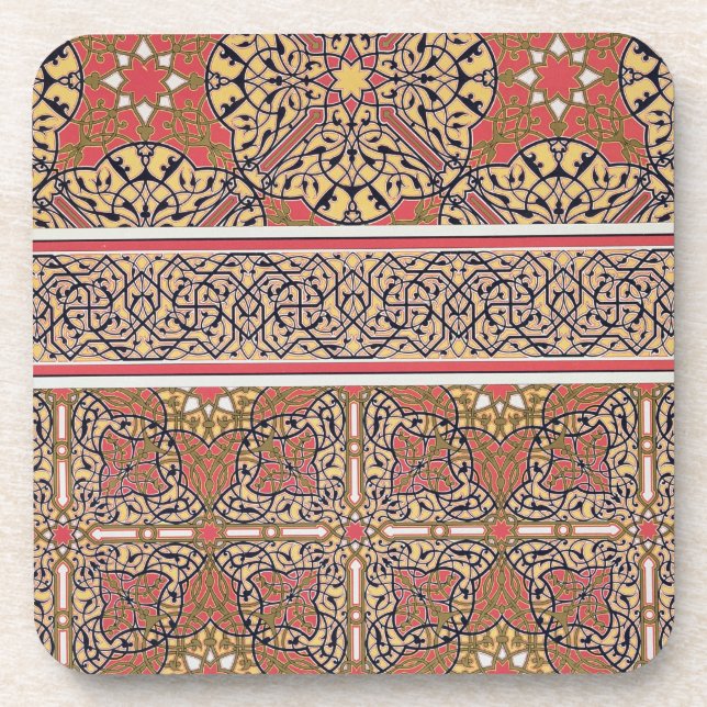 Dessous-de-verre Arabesques de plafond de la mosquée d'EL-Bordeyny, (Devant)