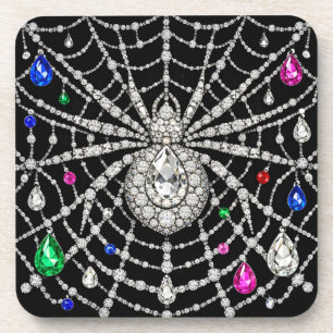 Dessous-de-verre Araignée Glamouruse design Diamant Bijou