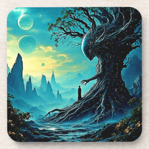 Dessous-de-verre Arbre cosmique de vie Imaginaire