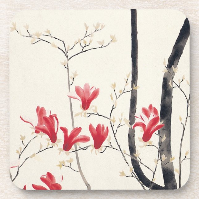 Dessous-de-verre Arbre de Magnolia par Kobayashi Kokei, Nature Vint (Devant)